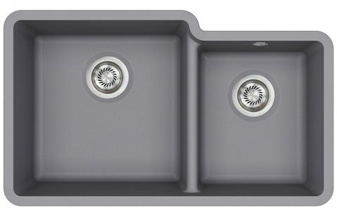 Granitový dřez HELIKA SQA230L/R – ARCA – barva Alumetalíza (šedá)