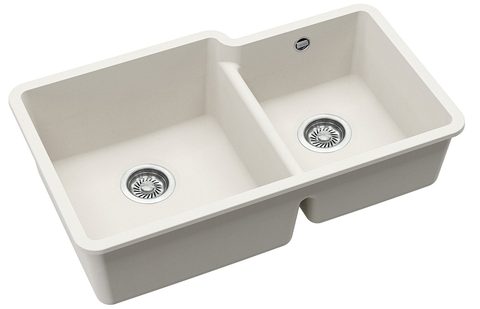 Granitový dřez HELIKA SQA230L/R – ARCA – barva Alba (bílá)
