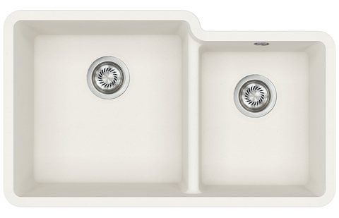 Granitový dřez HELIKA SQA230L/R – ARCA – barva Alba (bílá)