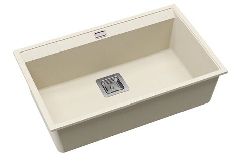 Granitový dřez HELIKA SQD101 – DELICIA – barva Mandlová