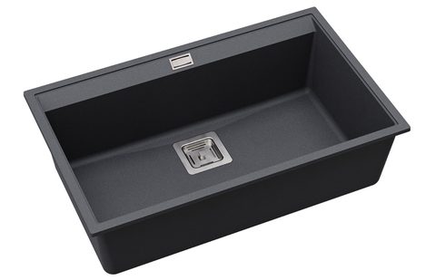 Granitový dřez HELIKA SQD101 – DELICIA – barva Grafit