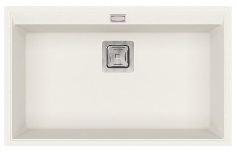Granitový dřez HELIKA SQD101 – DELICIA – barva Alba (bílá)