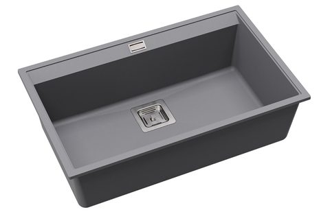 Granitový dřez HELIKA SQD101 – DELICIA – barva Alumetalíza (šedá)