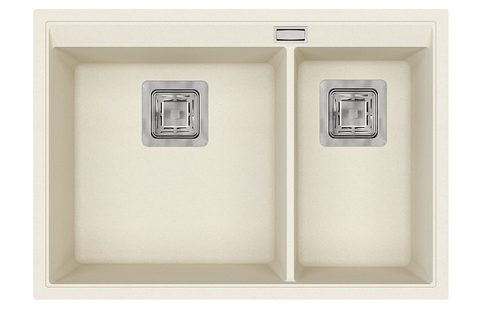 Granitový dřez HELIKA SQD150 – DELICIA – barva Mandlová
