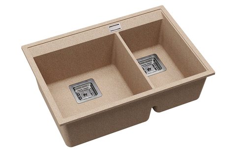 Granitový dřez HELIKA SQD150 – DELICIA – barva Béžová