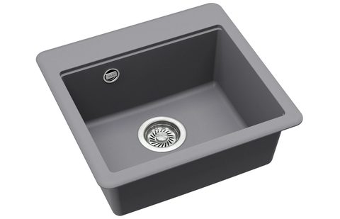 Granitový dřez HELIKA SQE100 – barva Alumetalíza (šedá)