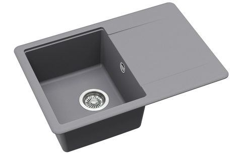 Granitový dřez HELIKA SQE101 – barva Alumetalíza (šedá)