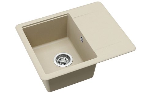 Granitový dřez HELIKA SQE102 – barva Silica (světle šedá)