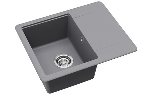 Granitový dřez HELIKA SQE102 – barva Alumetalíza (šedá)