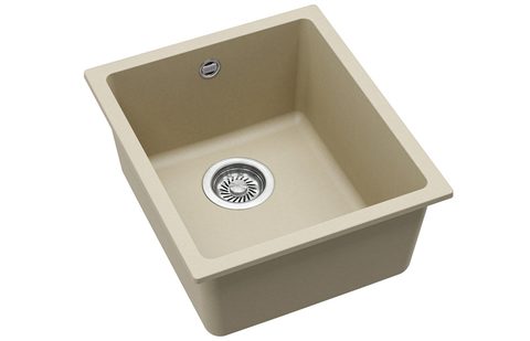 Granitový dřez HELIKA SQF101 – barva Silica (světle šedá)