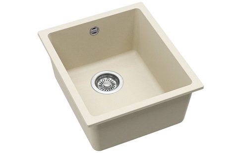 Granitový dřez HELIKA SQF101 – barva Mandlová