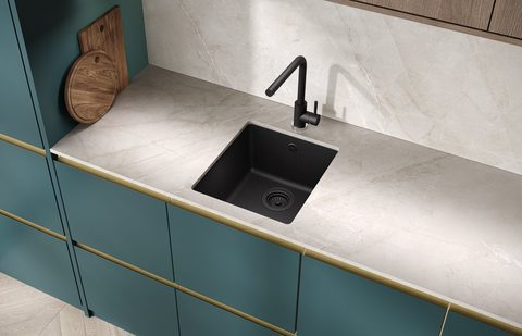 Granitový dřez HELIKA SQF101 – v kuchyni