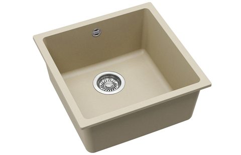 Granitový dřez HELIKA SQF102 – barva Silica (světle šedá)