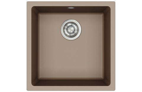 Granitový dřez HELIKA SQF102 – barva Mocha (teplá hnědá)