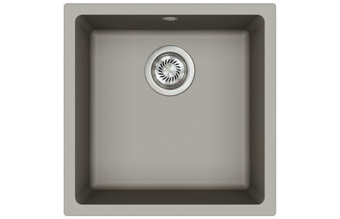Granitový dřez HELIKA SQF102 – barva Argent (stříbrošedá)