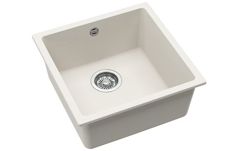 Granitový dřez HELIKA SQF102 – barva Alba (bílá)
