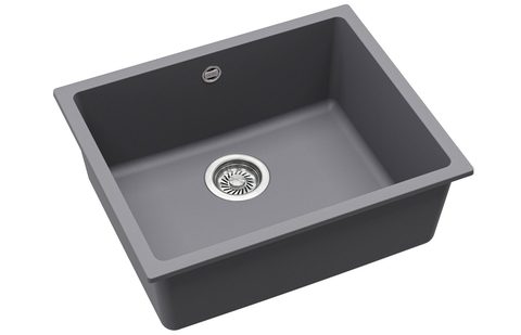 Granitový dřez HELIKA SQF103 – barva Alumetalíza (šedá)
