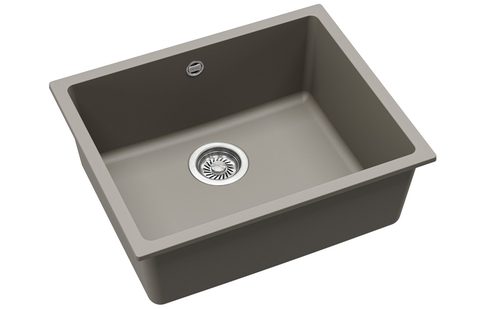 Granitový dřez HELIKA SQF103 – barva Argent (stříbrošedá)