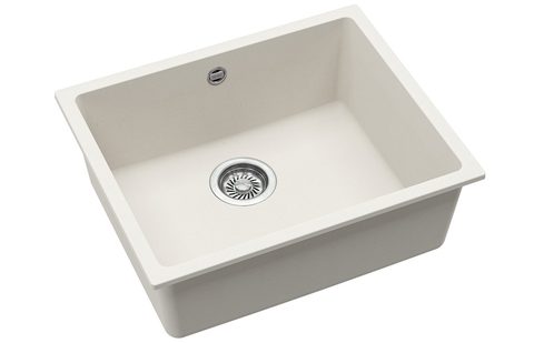 Granitový dřez HELIKA SQF103 – barva Alba (bílá)
