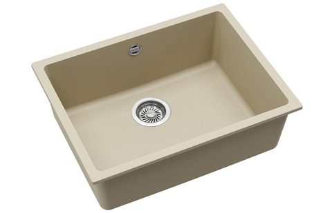 Granitový dřez HELIKA SQF104 – barva Silica (světle šedá)