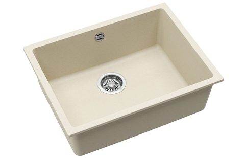Granitový dřez HELIKA SQF104 – barva Mandlová