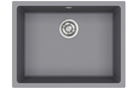 Granitový dřez HELIKA SQF104 – barva Alumetalíza (šedá)