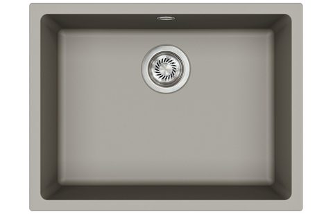 Granitový dřez HELIKA SQF104 – barva Argent (stříbrošedá)
