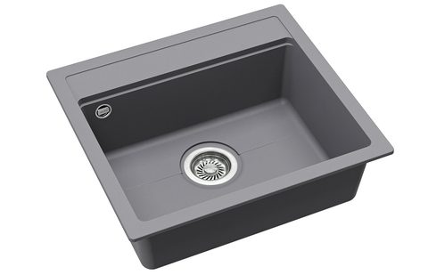Granitový dřez HELIKA SQK100 – barva Alumetalíza (šedá)