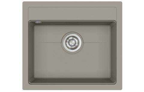 Granitový dřez HELIKA SQK100 – barva Argent (stříbrošedá)