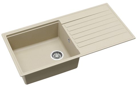 Granitový dřez HELIKA SQK103 – barva Silica (světle šedá)