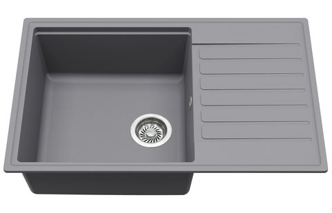 Granitový dřez HELIKA SQK105 – barva Alumetalíza (šedá)