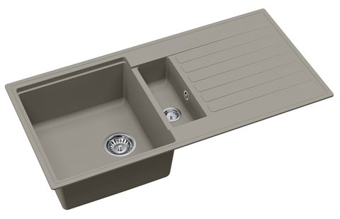 Granitový dřez HELIKA SQK151 – barva Argent (stříbrošedá)