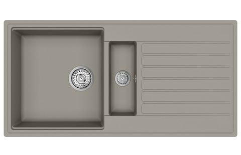 Granitový dřez HELIKA SQK151 – barva Argent (stříbrošedá)