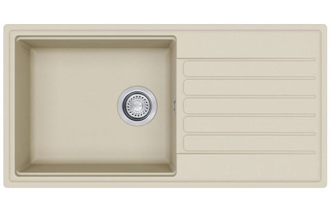 Granitový dřez HELIKA SQK435 – barva Silica (světle šedá)