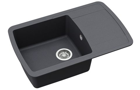Granitový dřez HELIKA SQL101 – LIRA – barva Grafit