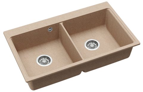 Granitový dřez HELIKA SQM200 – MAGNA – barva Béžová