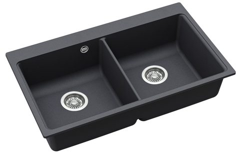 Granitový dřez HELIKA SQM200 – MAGNA – barva Grafit