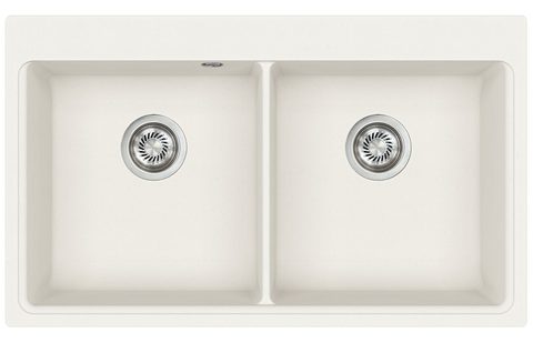 Granitový dřez HELIKA SQM200 – MAGNA – barva Alba (bílá)