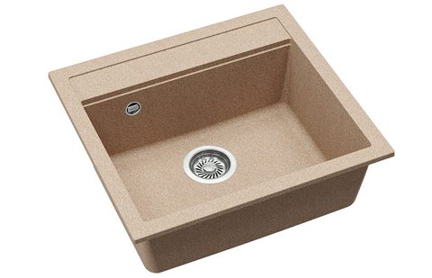 Granitový dřez HELIKA SQQ100 – QUADRO – barva Béžová