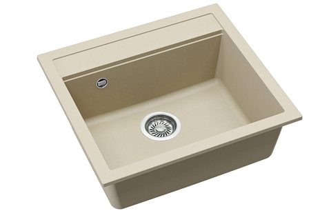 Granitový dřez HELIKA SQQ100 – QUADRO – barva Silica (světle šedá)