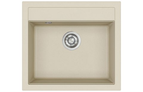 Granitový dřez HELIKA SQQ100 – QUADRO – barva Silica (světle šedá)
