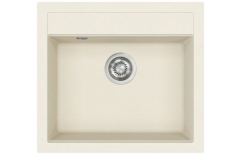 Granitový dřez HELIKA SQQ100 – QUADRO – barva Mandlová