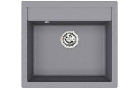 Granitový dřez HELIKA SQQ100 – QUADRO – barva Alumetalíza (šedá)