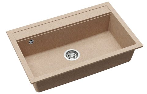 Granitový dřez HELIKA SQQ103 – QUADRO – barva Béžová