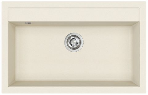 Granitový dřez HELIKA SQQ103 – QUADRO – barva Mandlová