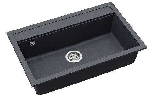 Granitový dřez HELIKA SQQ103 – QUADRO – barva Grafit