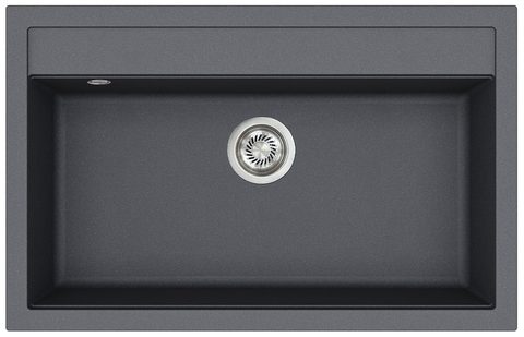 Granitový dřez HELIKA SQQ103 – QUADRO – barva Grafit