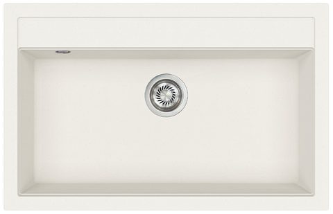 Granitový dřez HELIKA SQQ103 – QUADRO – barva Alba (bílá)