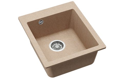 Granitový dřez HELIKA SQS100 – SIMPLEX – barva Béžová