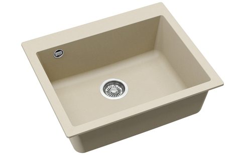 Granitový dřez HELIKA SQS101 – SIMPLEX – barva Silica (světle šedá)